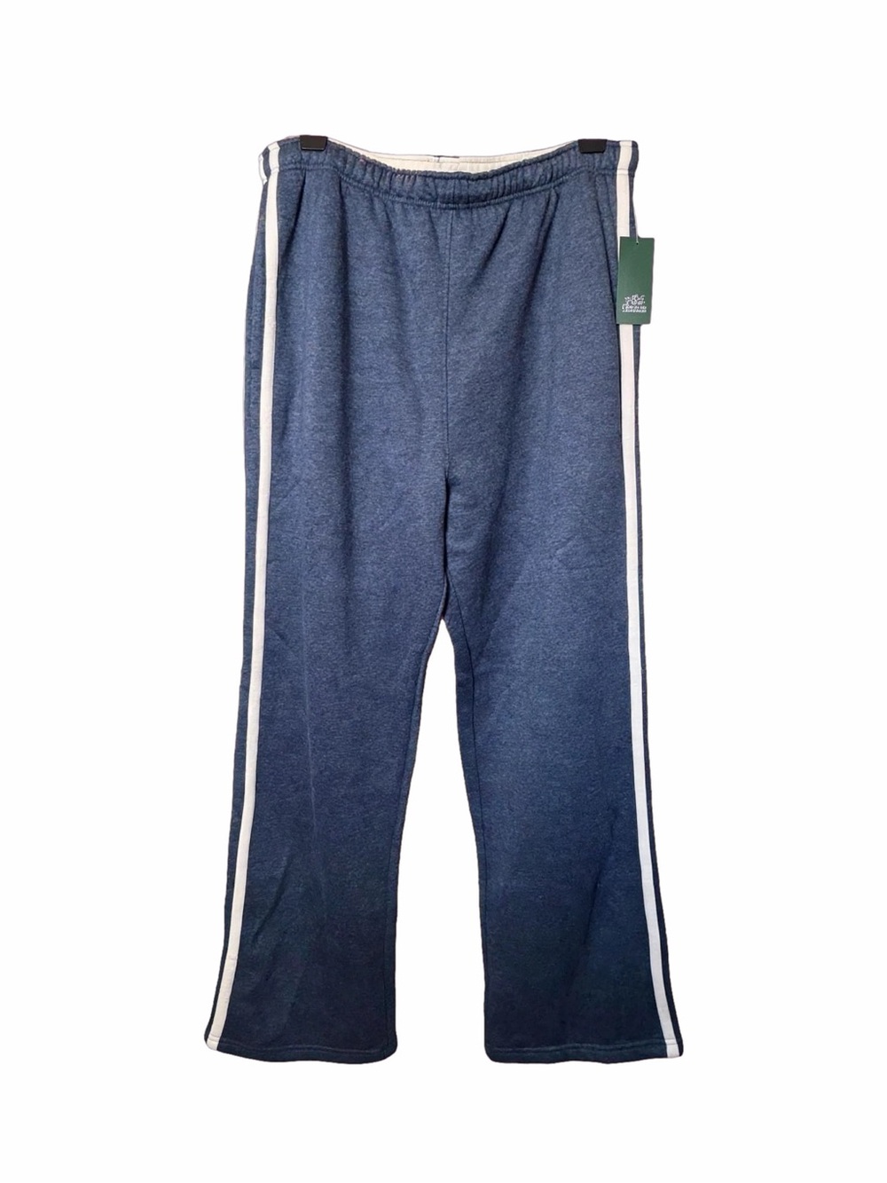 Wild Fable Navy Blue Sweatpants with White Side Stripes